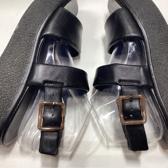 Vince Laguna Leather Platform Sandal In Black - Picture 9 of 16